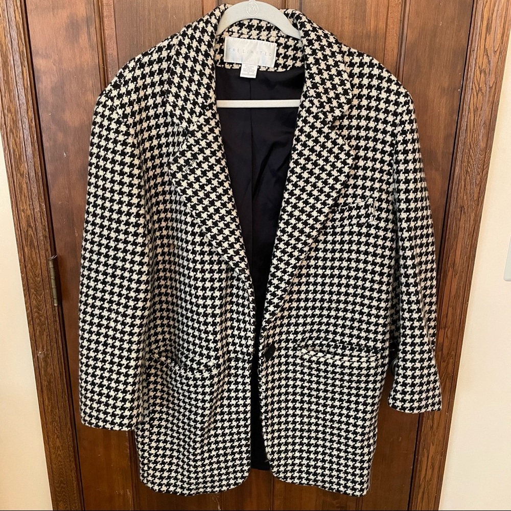 OPEN TO OFFERS Vintage The Limited Wool Houndstooth Jacket